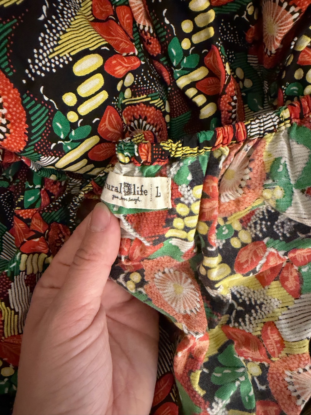 Natural Life Mia Tie Back Maxi Dress, size large. - Picture 10 of 11